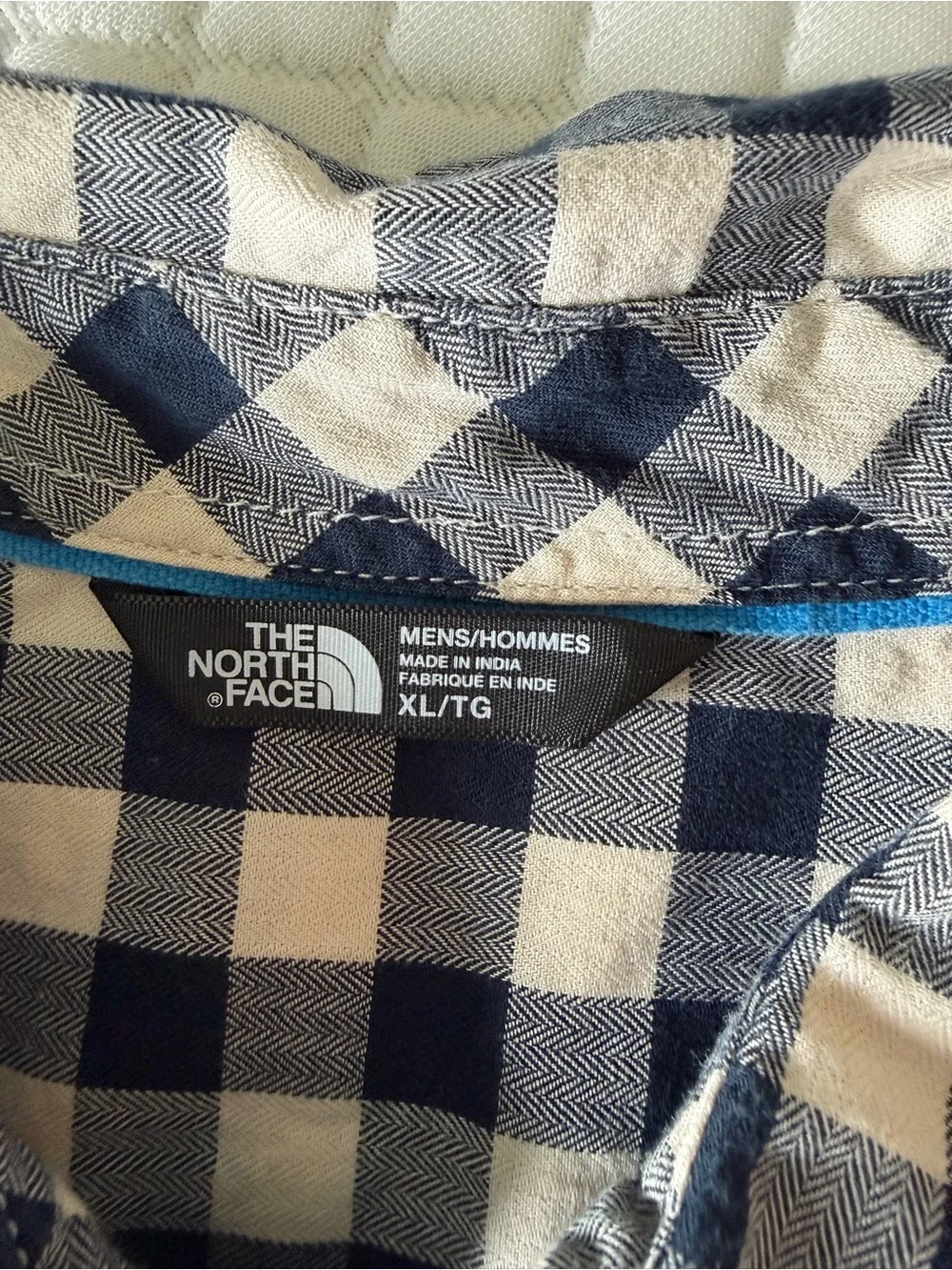 The North Face Navy & White Gingham Button-Down Shirt